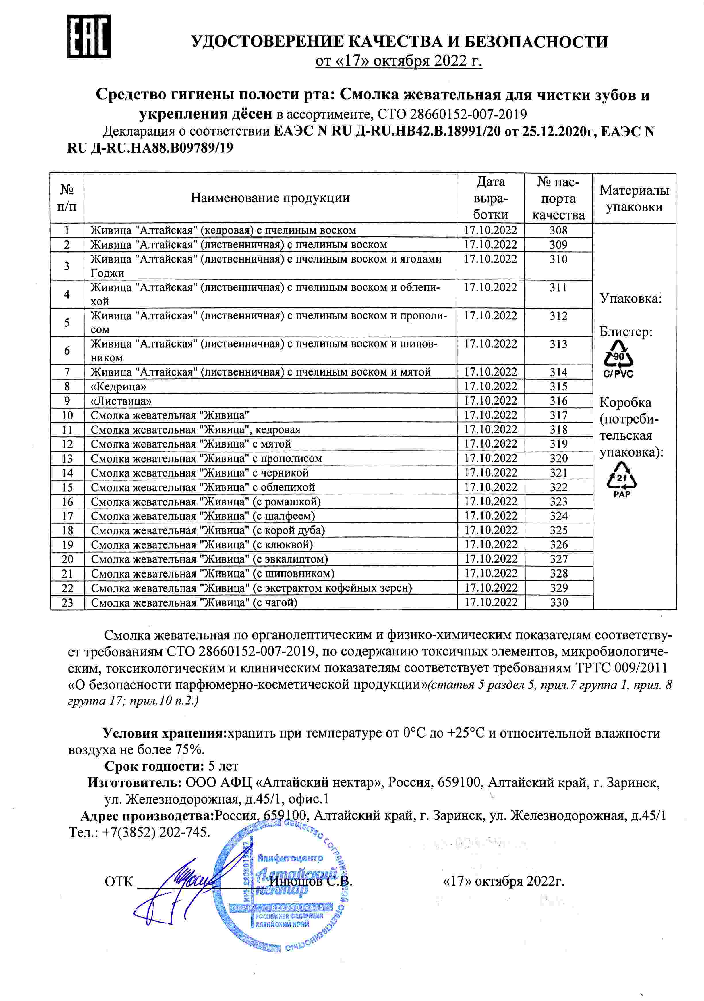 Паспорт №102022